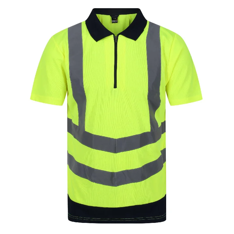 Men's Shirts with Embellished CollarsRegatta Professional Mens Hi Vis Pro Reflective Polo Work Shirt Men's Shirts with Embellished CollarsRegatta Professional Mens Hi Vis Pro Reflective Polo Work Shirt