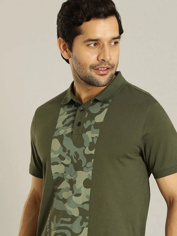 Men's Shirts with Mandarin CollarsMen Graphic Polo T-Shirt