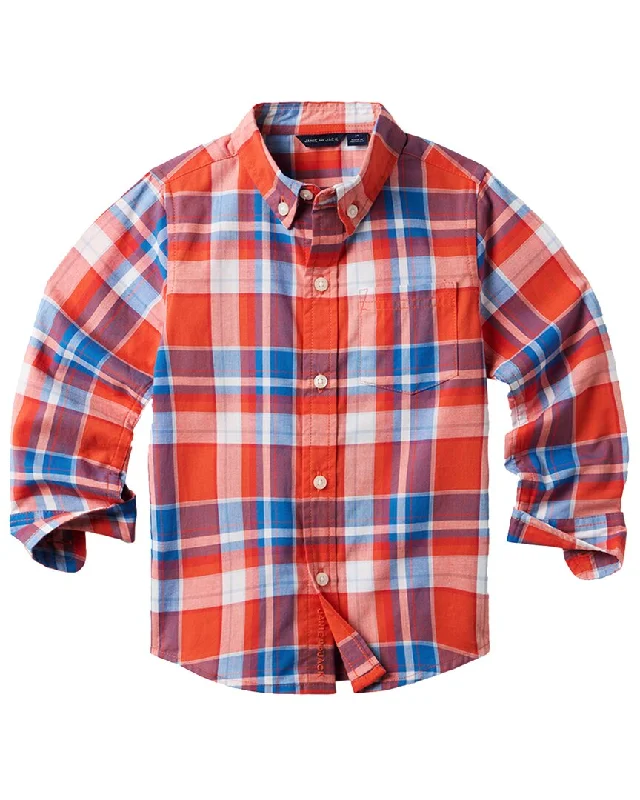 Men's Sleeveless Shirts for Summer ComfortJanie and Jack The Madras Plaid Shirt