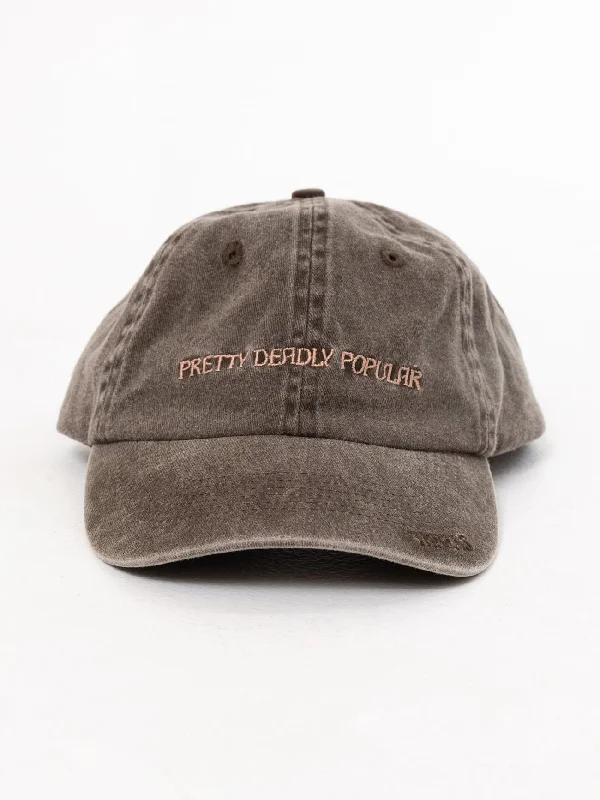 Designer Fedora HatsDeadly Popular 6 Panel Cap - Dark Brindle