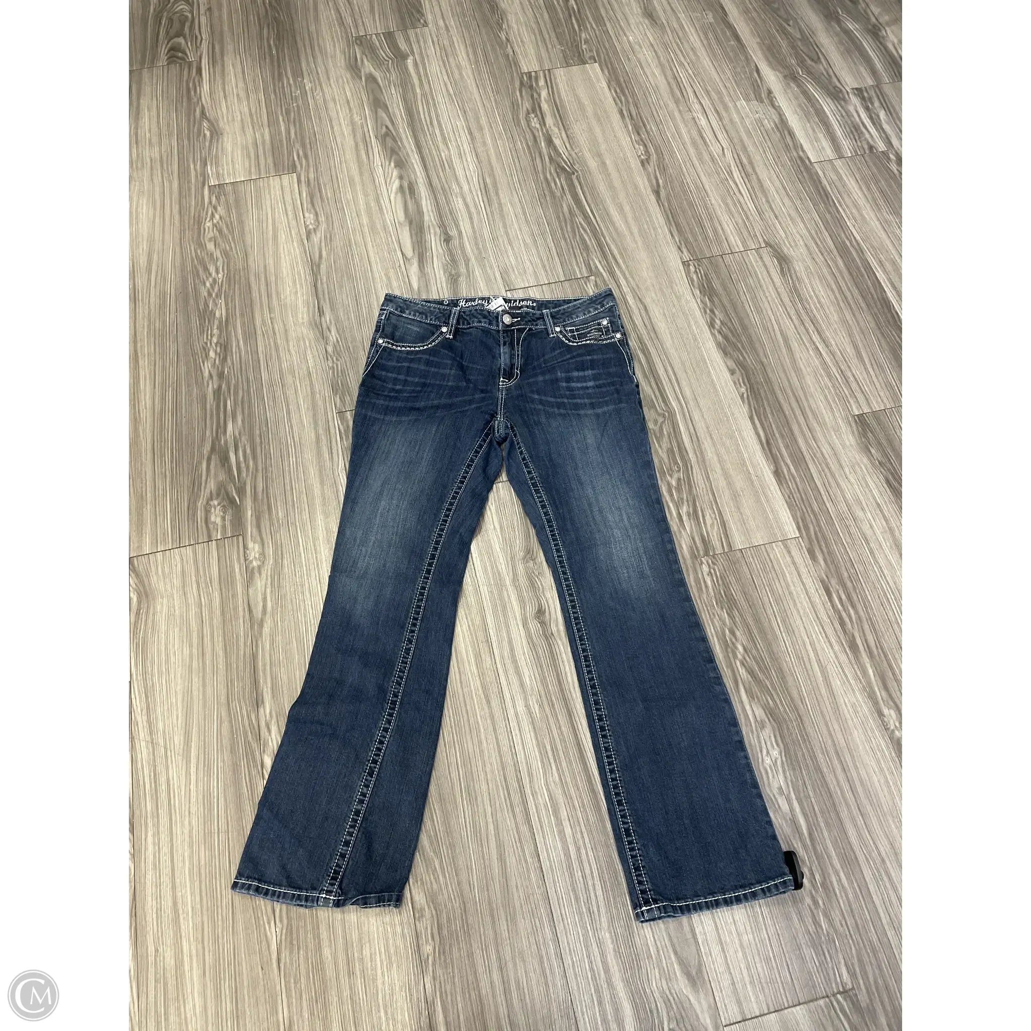Authentic Men's Denim JeansJeans Boot Cut By Harley Davidson In Blue, Size: 14