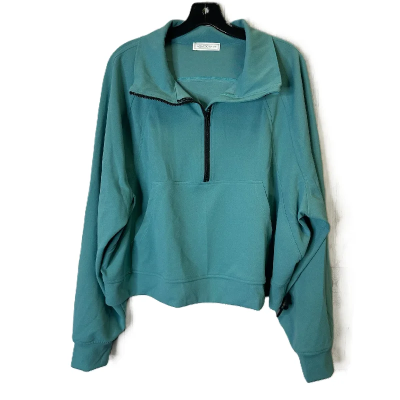 Men's Hoodies with Reinforced StitchingSweatshirt Collar By Clothes Mentor In Teal, Size: L Men's Hoodies with Reinforced StitchingSweatshirt Collar By Clothes Mentor In Teal, Size: L