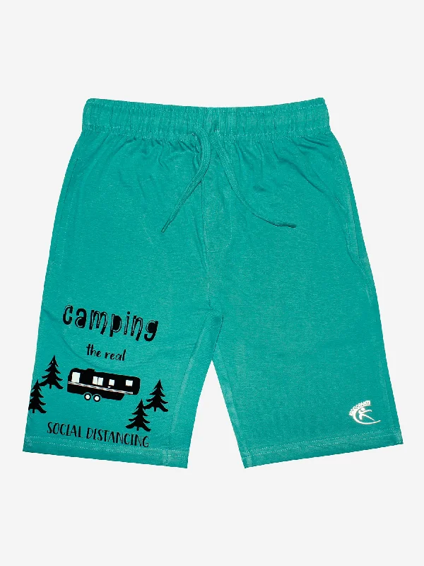 Machine-Washable Men's ShortsBoy's Printed Knit Short