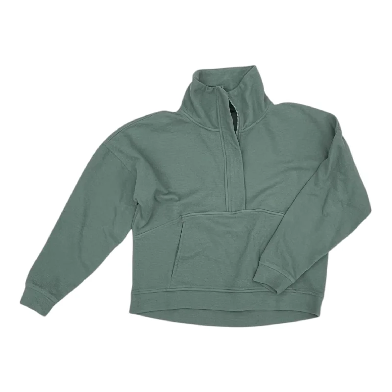 Men's Hoodies with Reflective StripesSweatshirt Collar By Danskin In Teal, Size:M