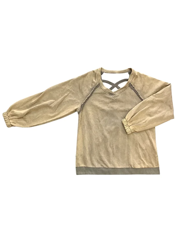Trendy Men's Patterned HoodiesSweatshirt Crewneck By Pol In Green, Size: S