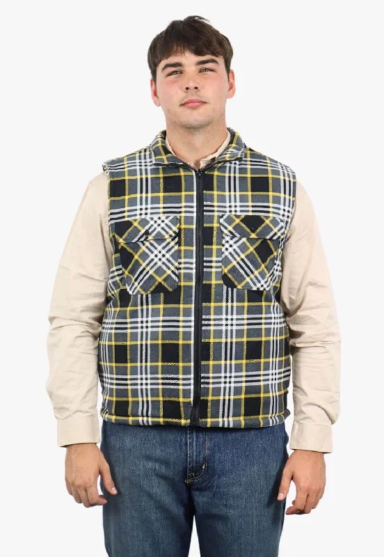 Men's Coats with Relaxed FitsPilbara Zipper Flannelette Quilted Vest