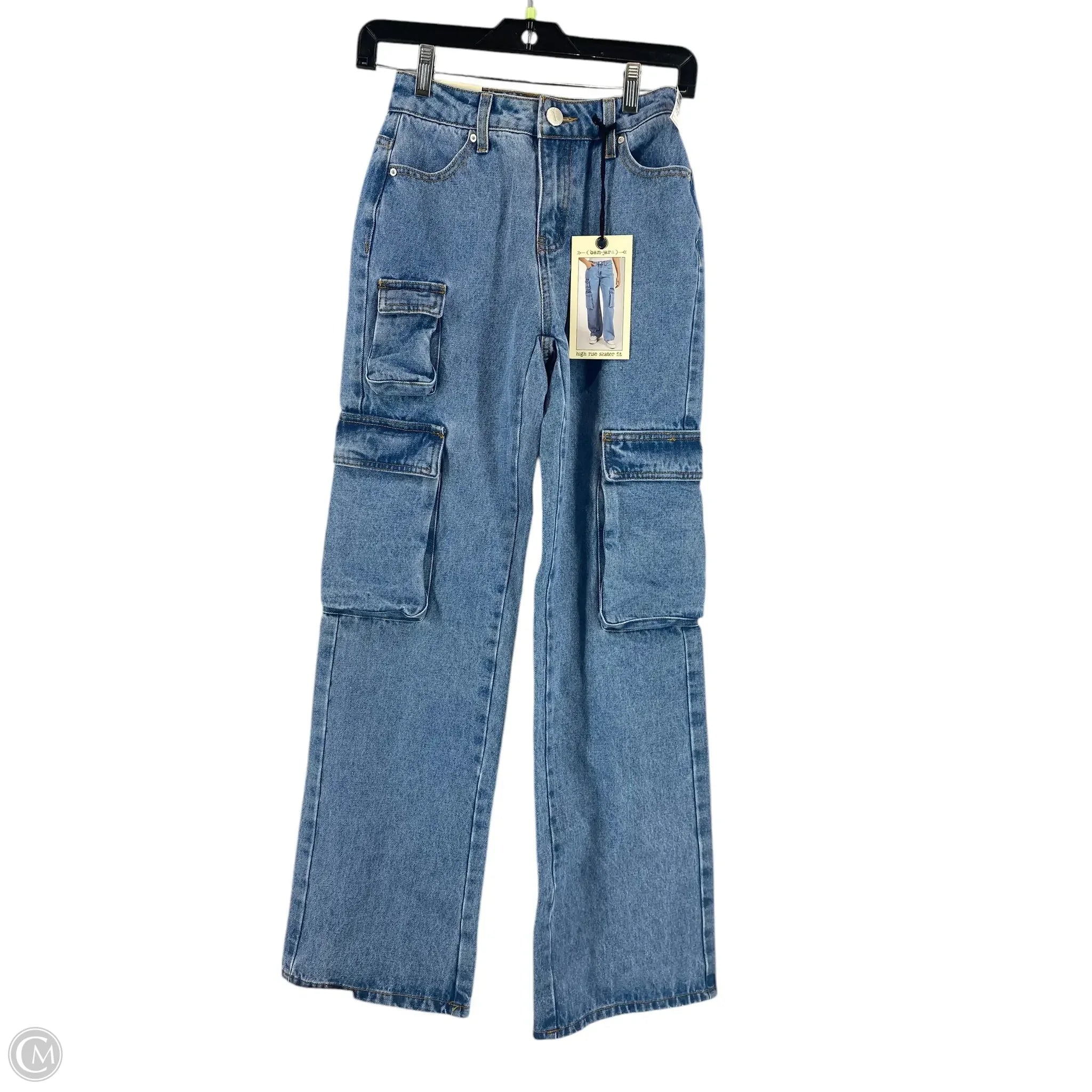 Vintage Men's JeansJeans Wide Leg By Clothes Mentor In Blue Denim, Size: 0