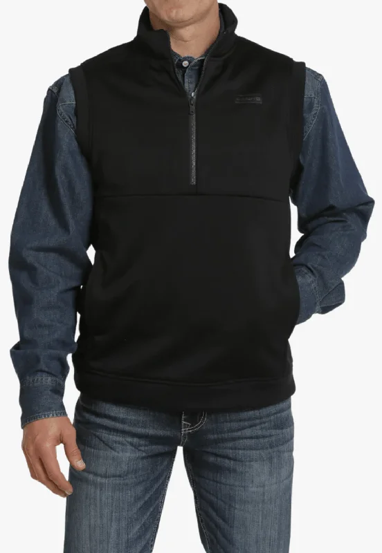 Men's Coats with HoodsCinch Mens 1/2 Zip Pullover Fleece Vest