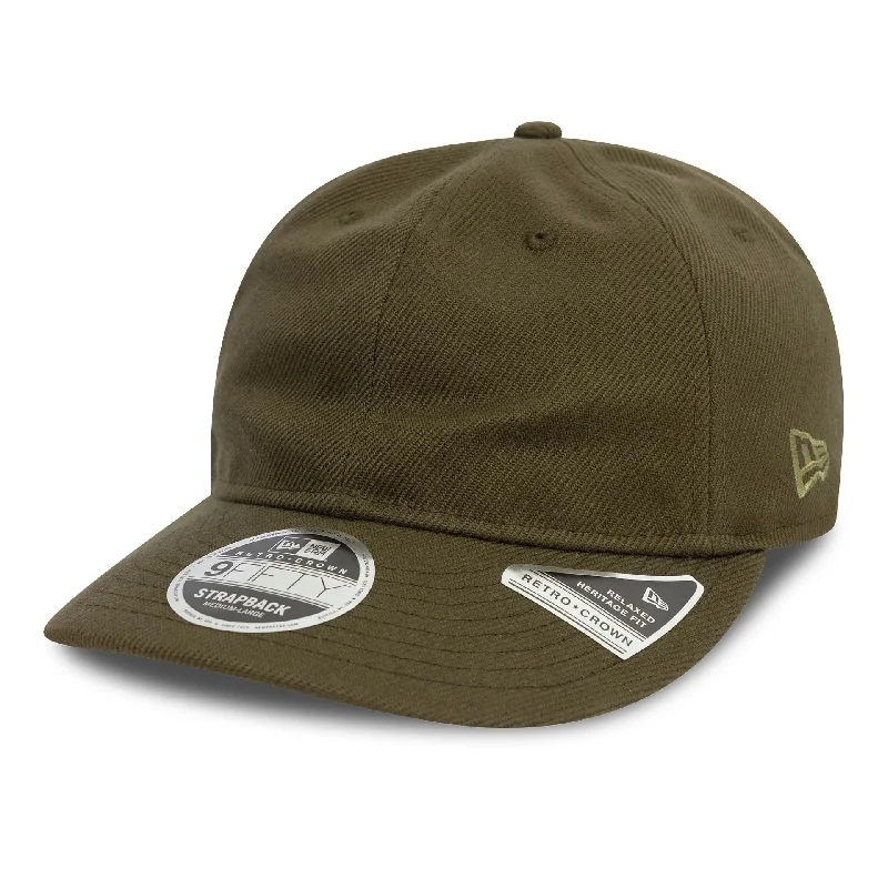 Funky Bucket CapsNew Era Heavy Twill Khaki 9FIFTY Retro Crown Cap