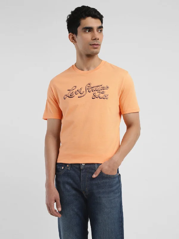 Men's Shirts with Contrast StitchingMen's Brand Logo Crew Neck T-shirt