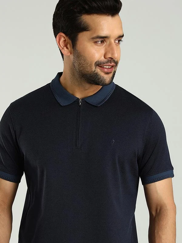 Men's Shirts with Adjustable HemlinesMen Solid Polo T-Shirt