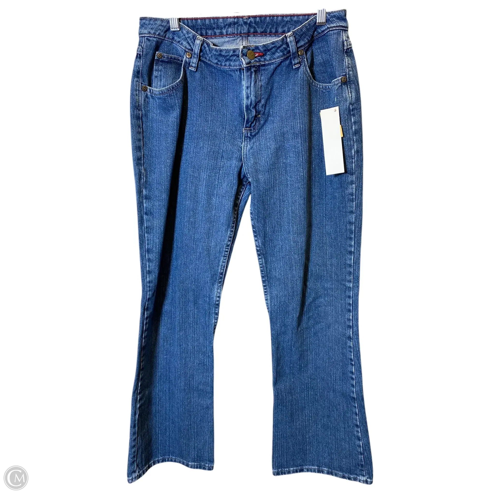 Men's Jeans with PocketsJeans Flared By Wrangler In Blue Denim, Size: 10
