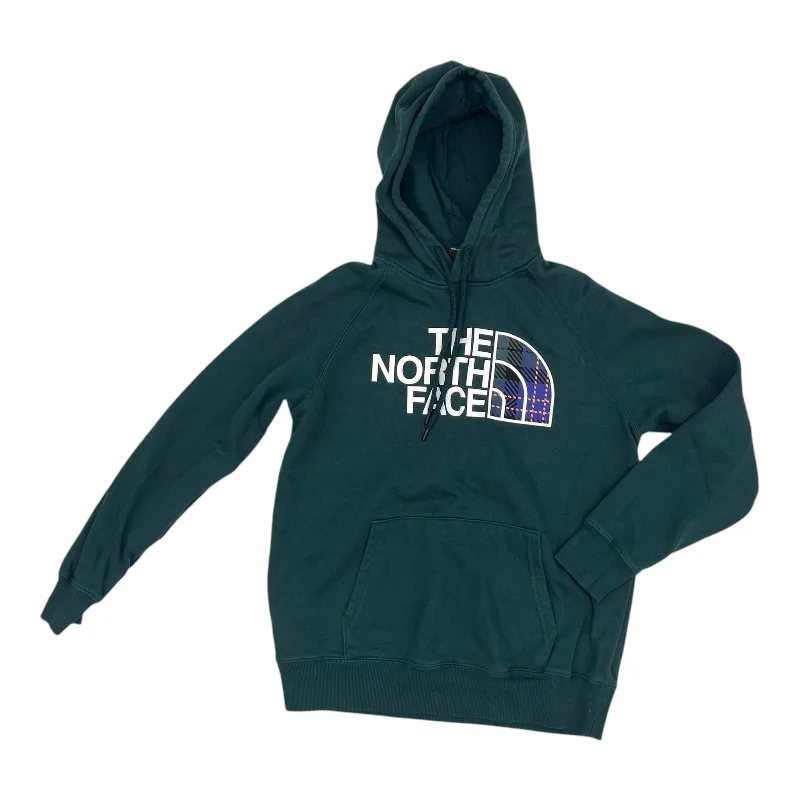 Men's Hoodies for TravelSweatshirt Hoodie By The North Face In Green, Size:M
