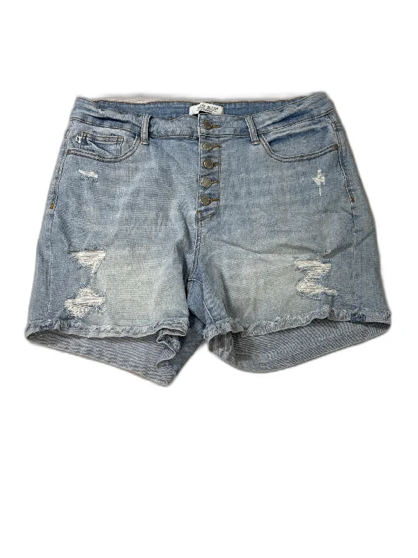 Machine-Washable Men's ShortsShorts By Judy Blue In Blue Denim, Size: 1x
