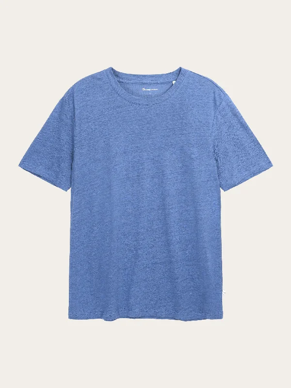 Men's Shirts with Hidden PocketsLinen t-shirt - Moonlight Blue