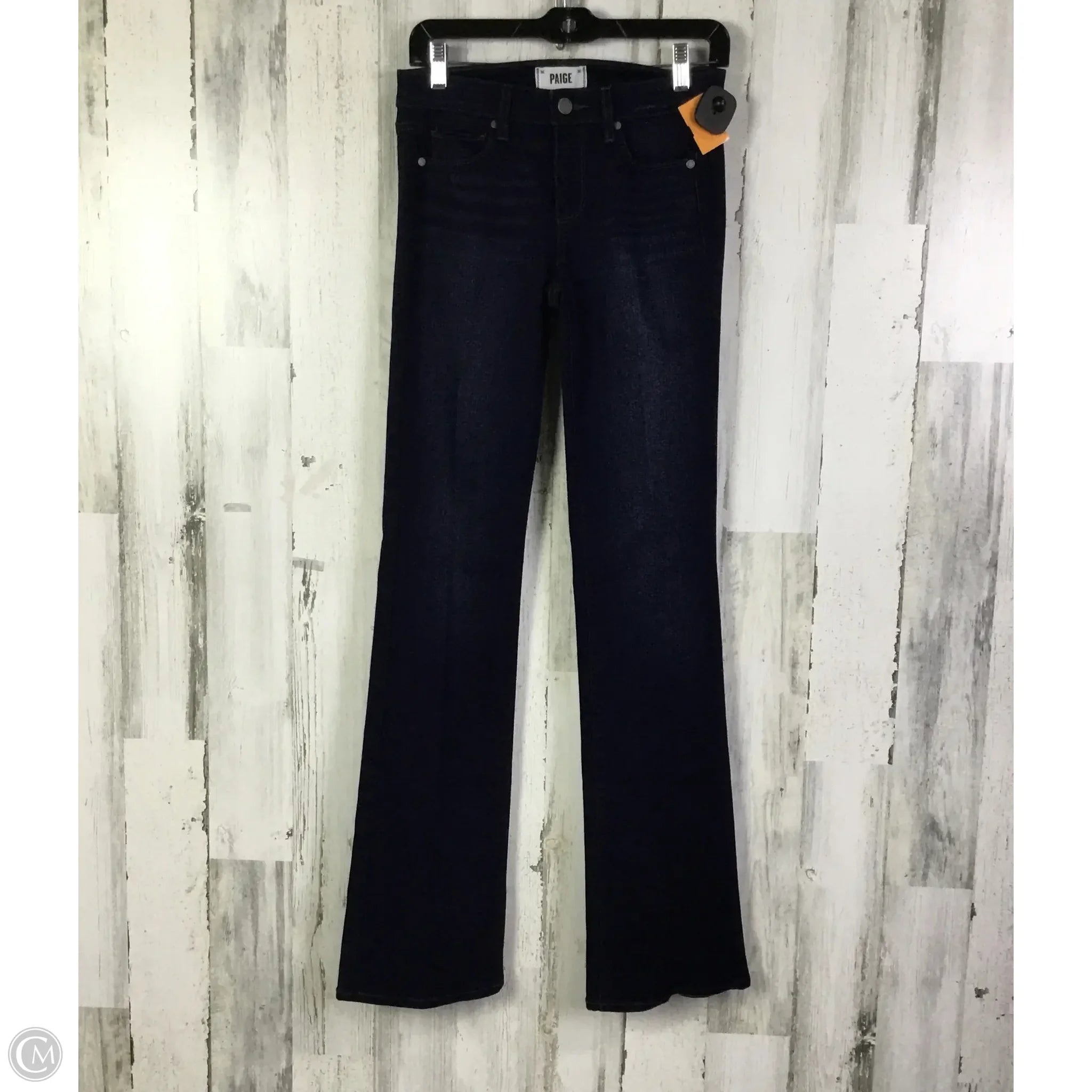 Modern Ripped and Distressed Men's JeansJeans Boot Cut By Paige In Blue Denim, Size: 2