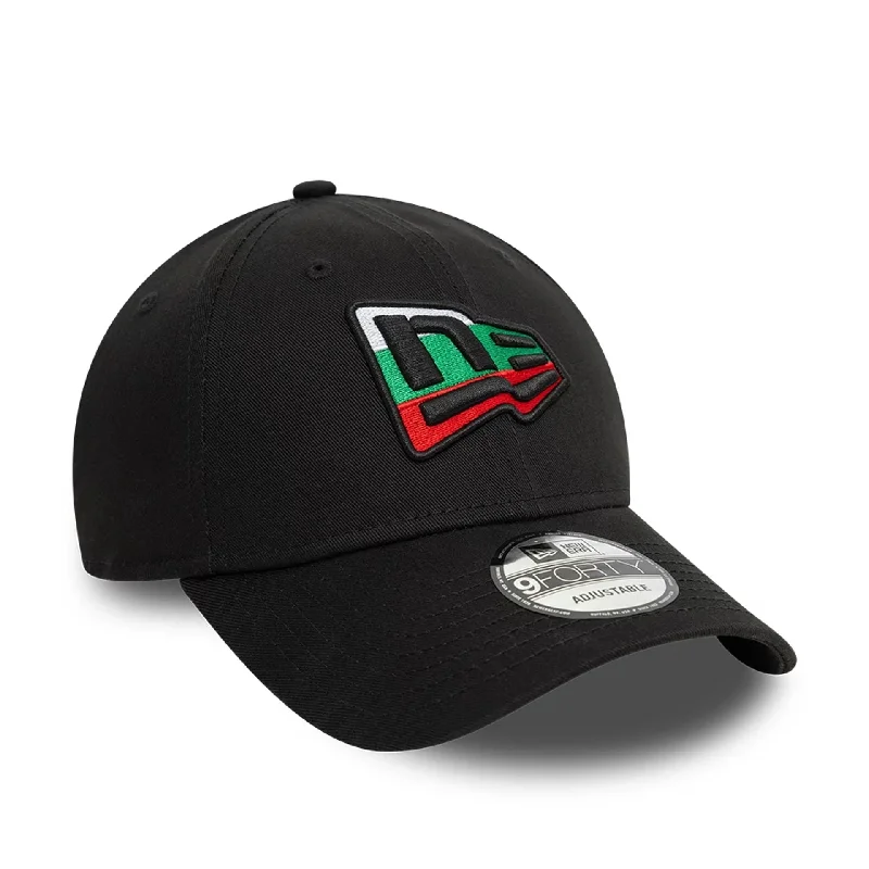 All-Weather Fishing HatsNew Era Bulgarian Country Flag Infill Black 9FORTY Adjustable Cap