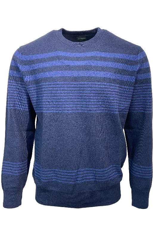 Men's Sweaters with Tailored FitsLeo Chevalier Crew Neck Sweater Navy - 621623 1998