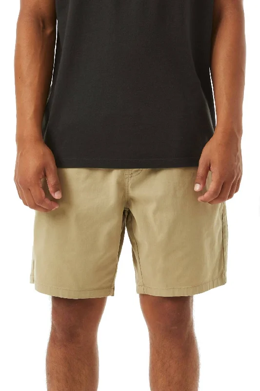 Modern Men's Patterned ShortsPatio Short In Vintage Khaki