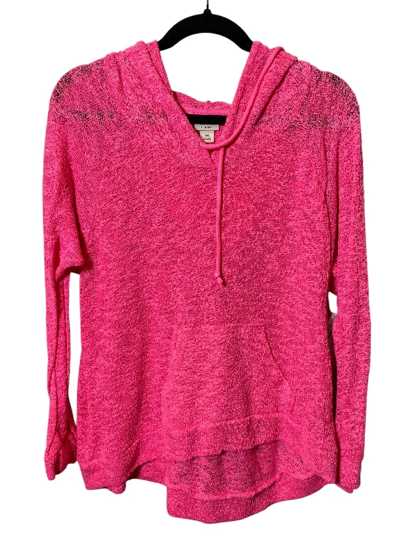 Men's Hoodies with Contrast StitchingSweatshirt Hoodie By Mossimo In Pink, Size: L