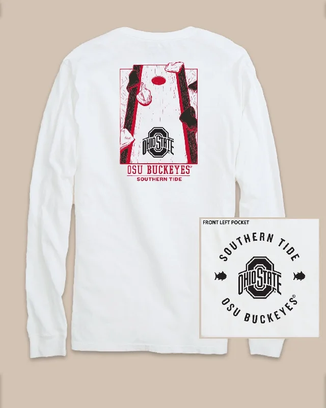 Elegant Men's Dress ShirtsOhio State Buckeyes Gameday Cornhole Board T-Shirt