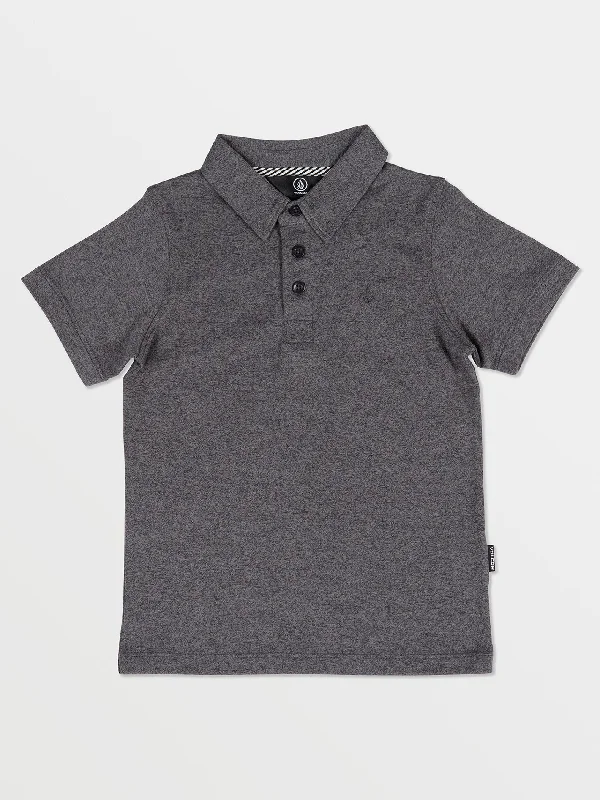 Men's Shirts with Embellished SleevesLittle Boys Wowzer Polo Short Sleeve Shirt - Stealth