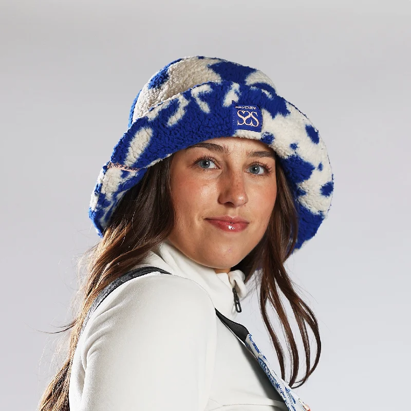 Women's Beanie CapsUnisex Society Fleece Bucket Hat - Society Electric Blue