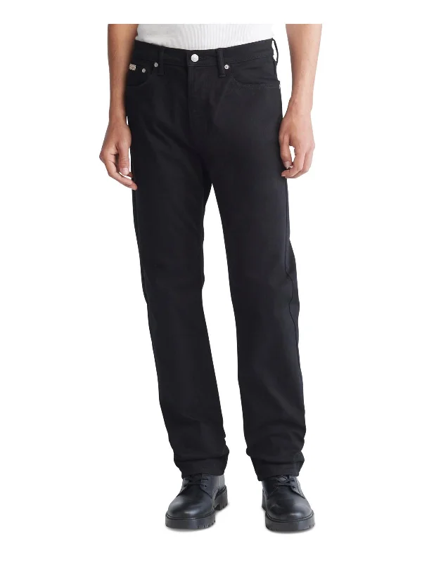 Jeans for Men with a Curvy BodyMens Stretch Straight Leg Slim Jeans