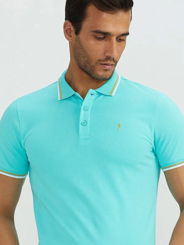Men's Shirts with Drawstring WaistbandsMen Solid Polo T-Shirt