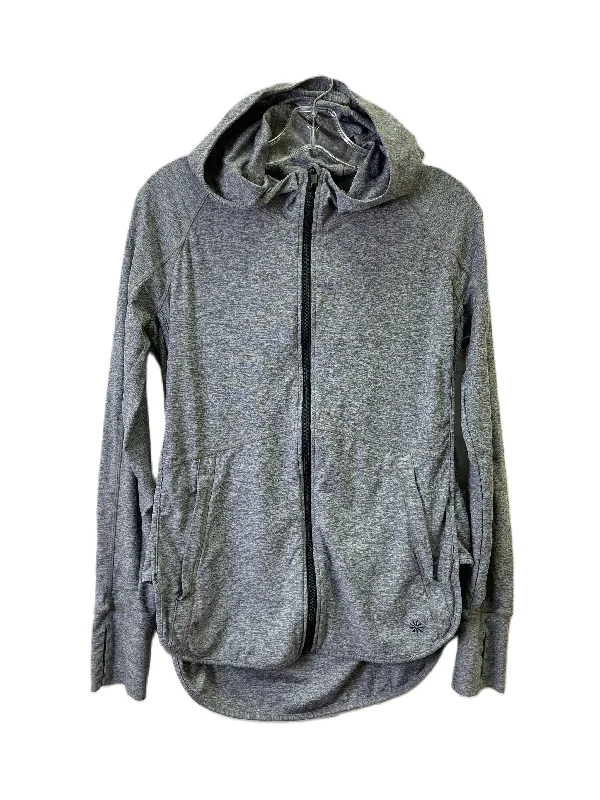 Casual Men's Zip-Up HoodiesAthletic Sweatshirt Hoodie By Athleta In Black, Size: S