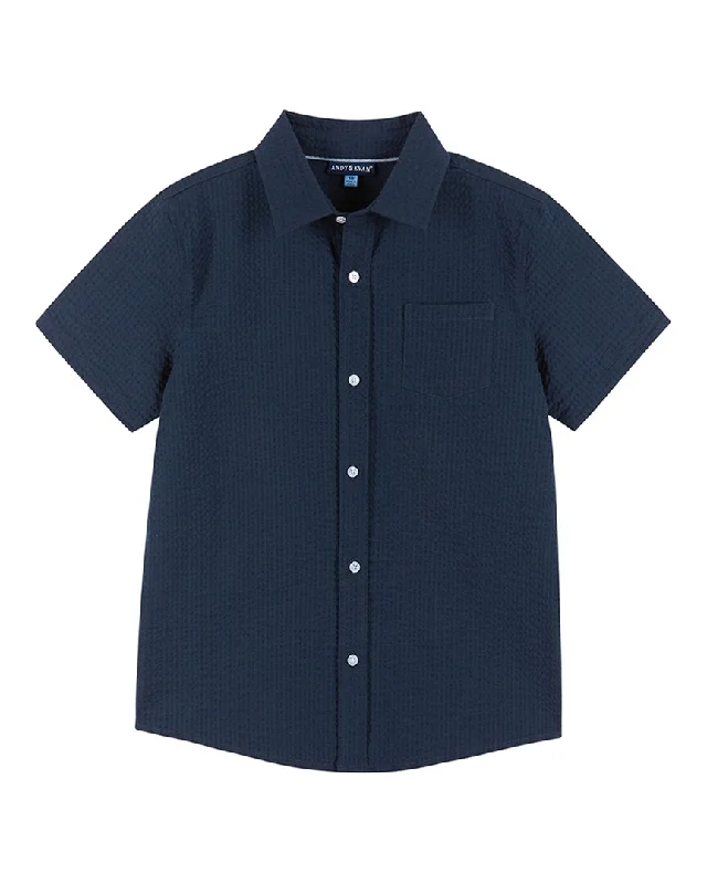 Men's Spread-Collar Shirts for a Bold StatementAndy & Evan Short Sleeve Button-down Shirt Men's Spread-Collar Shirts for a Bold StatementAndy & Evan Short Sleeve Button-down Shirt