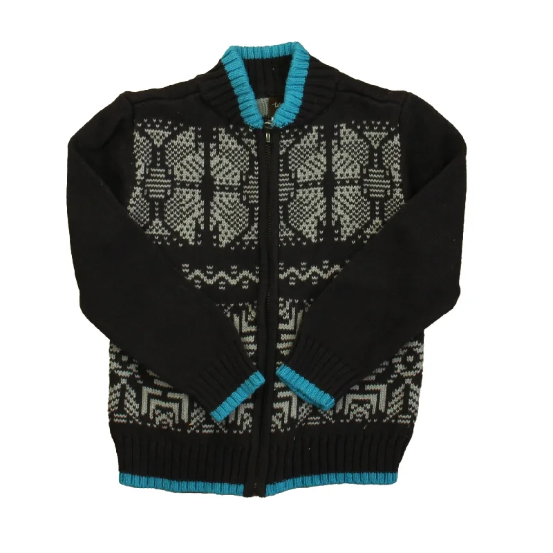 Fitted Men's Slim-Fit SweatersTea Boys Brown | Blue Cardigan
