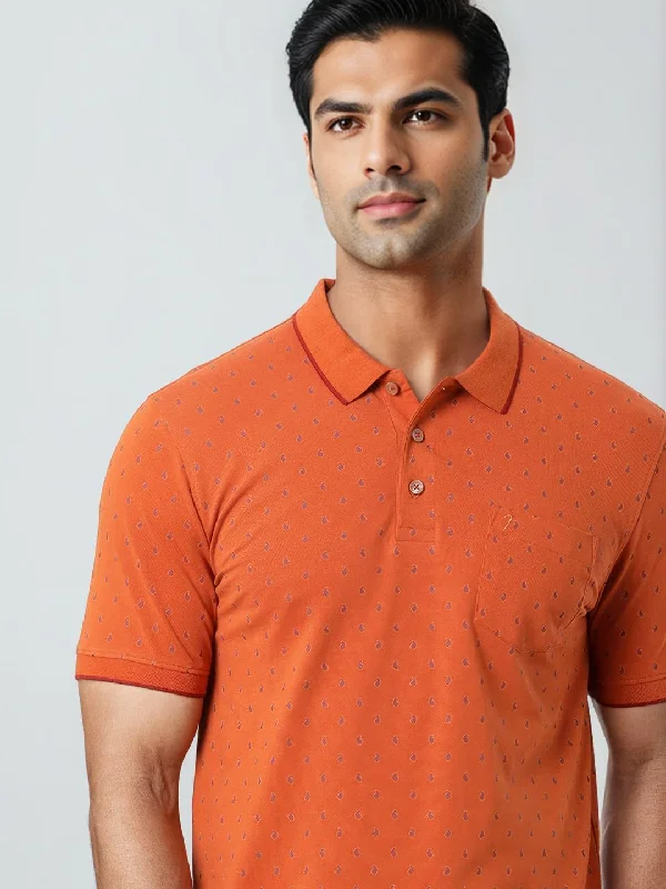 Men's Shirts with Drawstring WaistbandsMen Printed Polo T-Shirt
