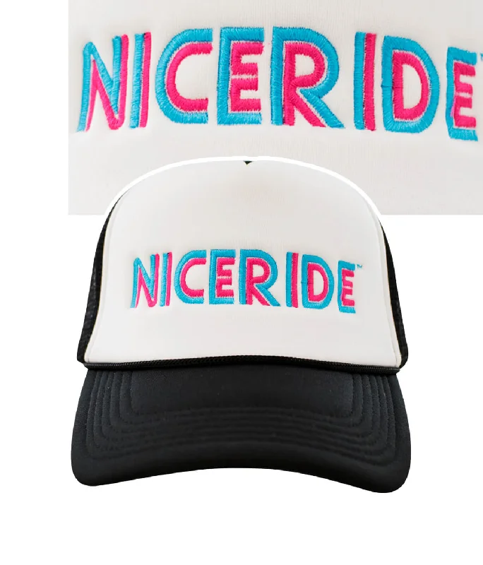 Vibrant Straw Hats"Disco" Foam Trucker Hat