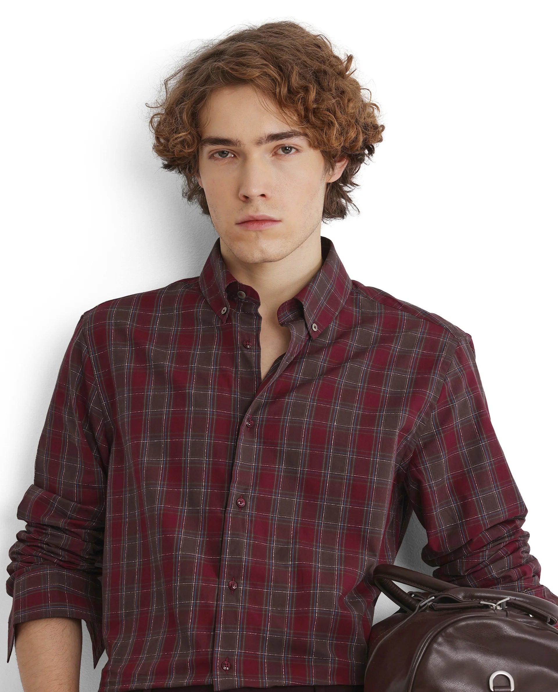 Men's Moisture-Wicking Shirts for All-Day ComfortRare Rabbit Men's Jessen Red Cotton Fabric Full Sleeve Collared Neck Checks Shirt Men's Moisture-Wicking Shirts for All-Day ComfortRare Rabbit Men's Jessen Red Cotton Fabric Full Sleeve Collared Neck Checks Shirt