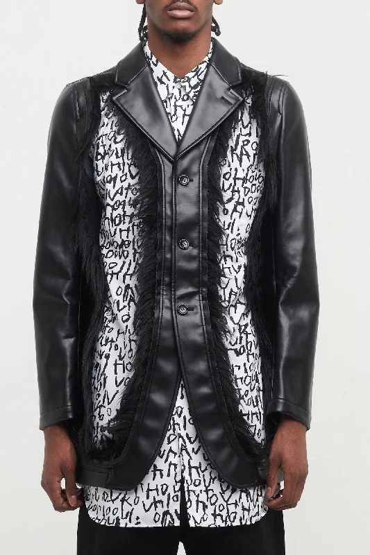 Men's Coats for HikingComme Des Garçons Homme Plus Hollow Blazer