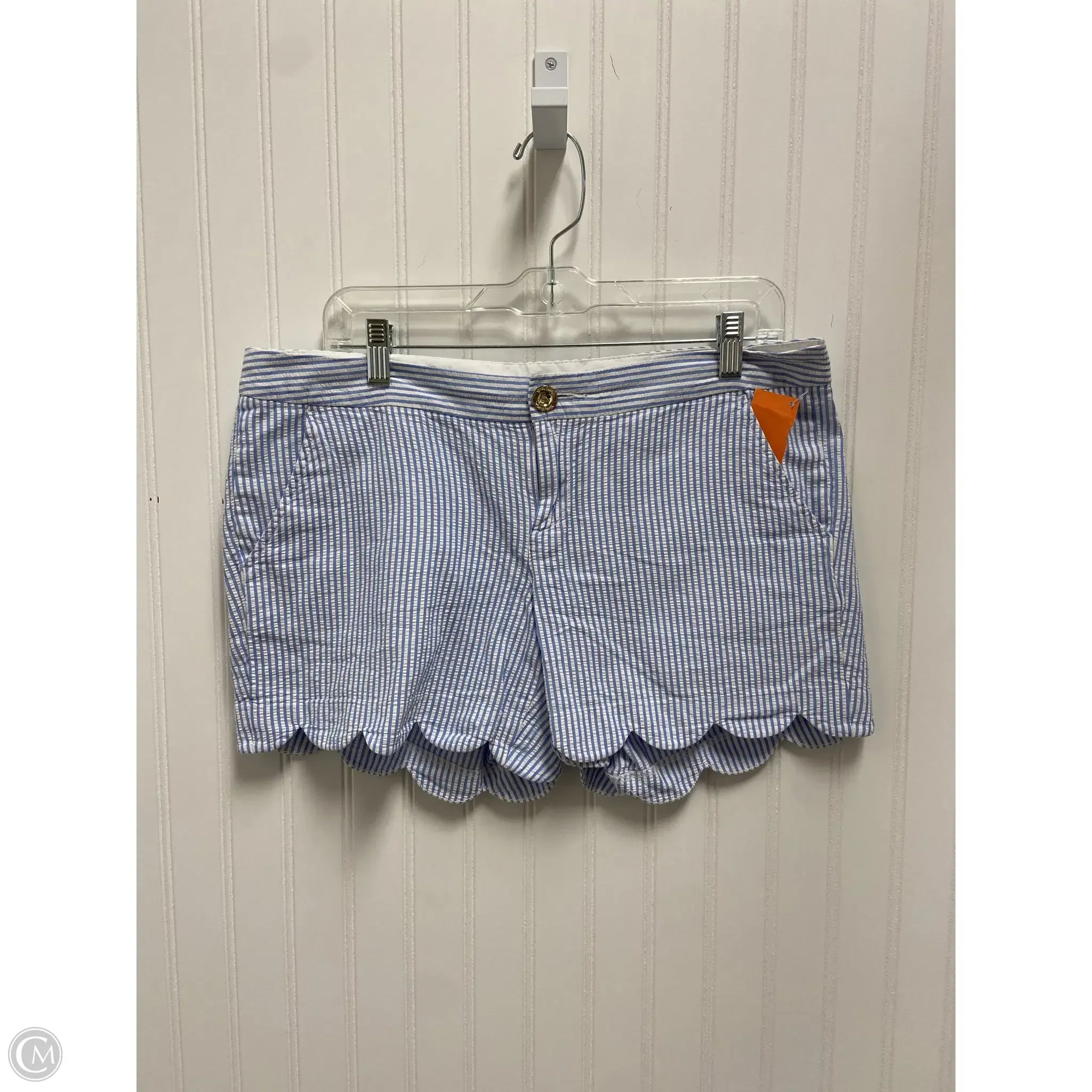 Zippered Men's Secure Cargo ShortsShorts Designer By Lilly Pulitzer In Striped Pattern, Size: 8 Zippered Men's Secure Cargo ShortsShorts Designer By Lilly Pulitzer In Striped Pattern, Size: 8