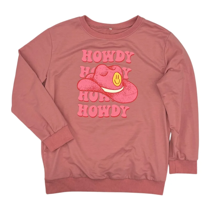 Men's Hoodies for CampingSweatshirt Crewneck By Cmf In Pink, Size:L