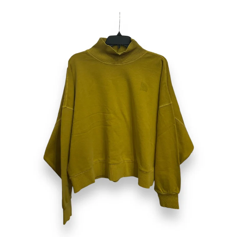 Men's Hoodies for YogaAthletic Sweatshirt Collar By The North Face In Chartreuse, Size: Xl