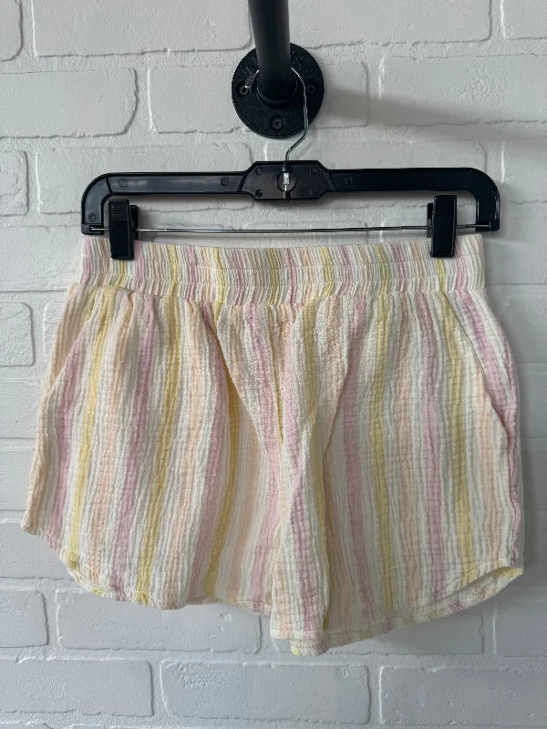 Comfort-Oriented Men's Lounge ShortsShorts By Pink Lily In Pink & Yellow, Size:6