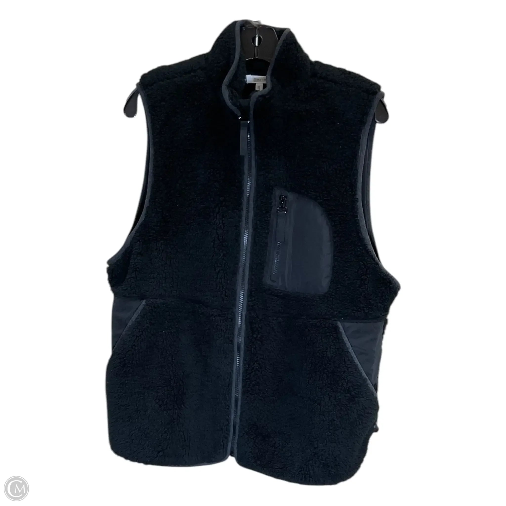 Men's Coats with Military InfluenceVest Fleece By Maurices In Black, Size: L