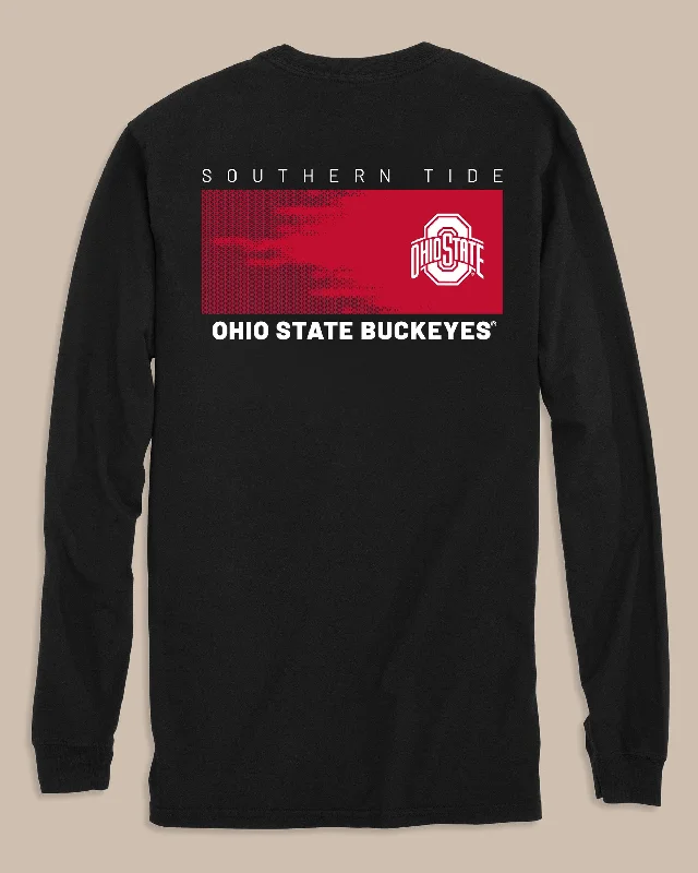 Men's Shirts with Embellished CollarsOhio State Buckeyes Gameday Hexagon Gradient T-Shirt Men's Shirts with Embellished CollarsOhio State Buckeyes Gameday Hexagon Gradient T-Shirt