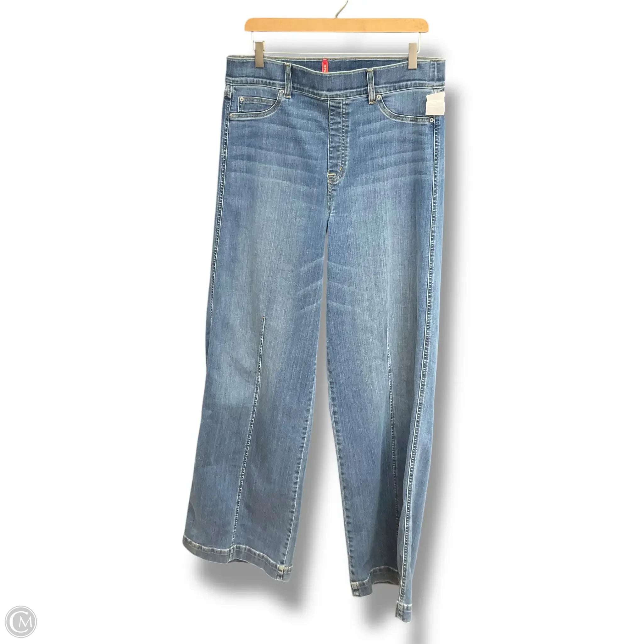 Wash and Wear Men's JeansJeans Flared By Spanx In Blue Denim, Size: Xl