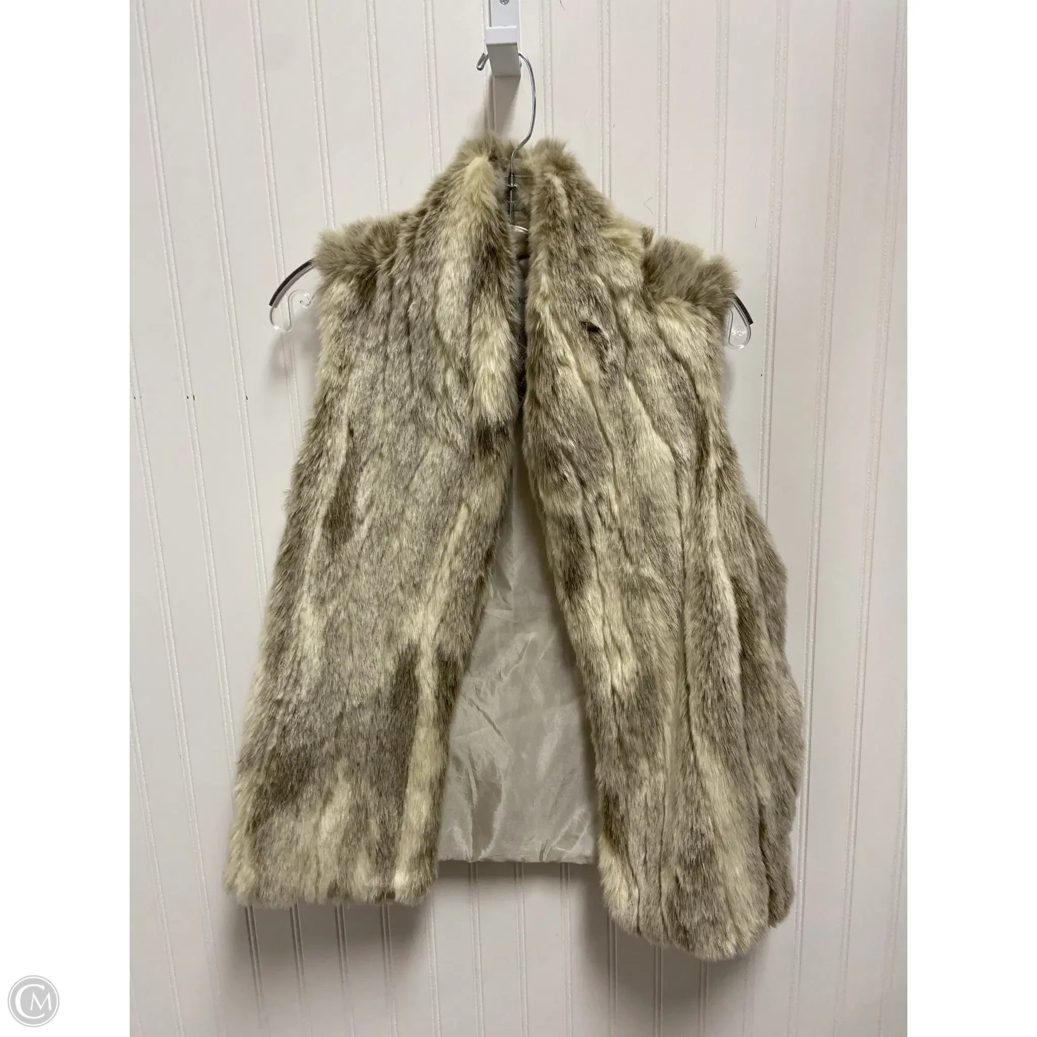 Men's Coats for Big and TallVest Faux Fur & Sherpa By Bcbgeneration In Beige, Size: Xs