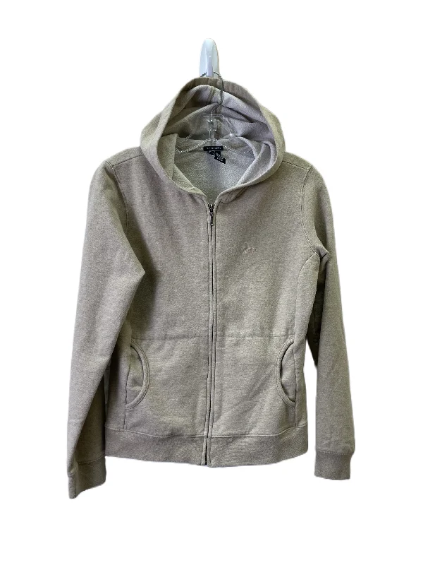 Comfortable Men's Fleece HoodiesSweatshirt Hoodie By Gap In Beige, Size: S