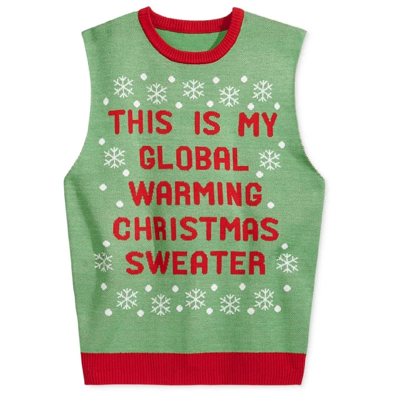 Men's Sweaters in Earthy TonesAmerican Rag Mens Global Warning Sweater Vest