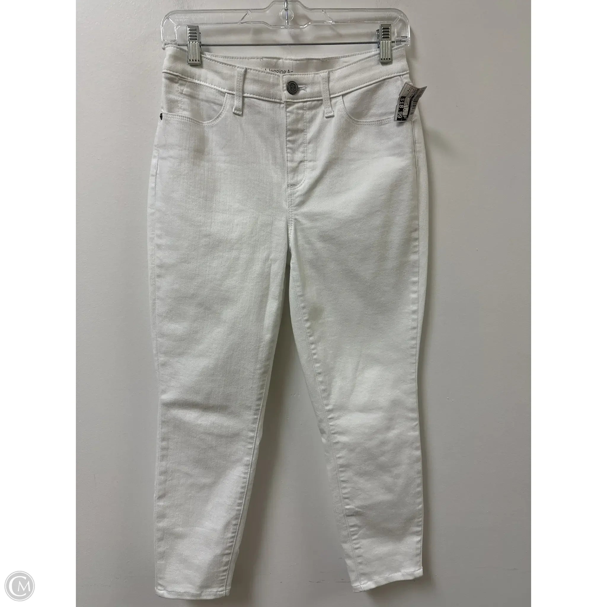 Men's Jeans with a Distressed LookJeans Skinny By Talbots In White, Size: 4