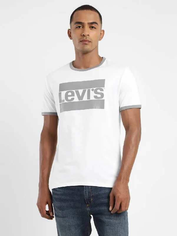 Durable Men's Work ShirtsMen's Brand Logo Slim Fit T-shirt