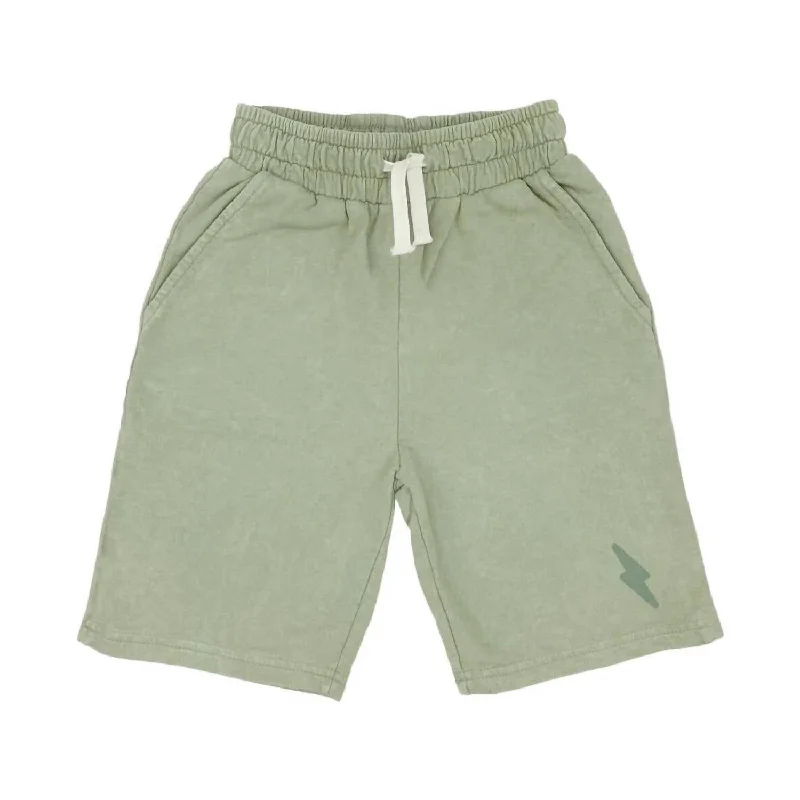 Adventure-Ready Men's Outdoor ShortsBoys' Sweat Shorts In Vintage Green