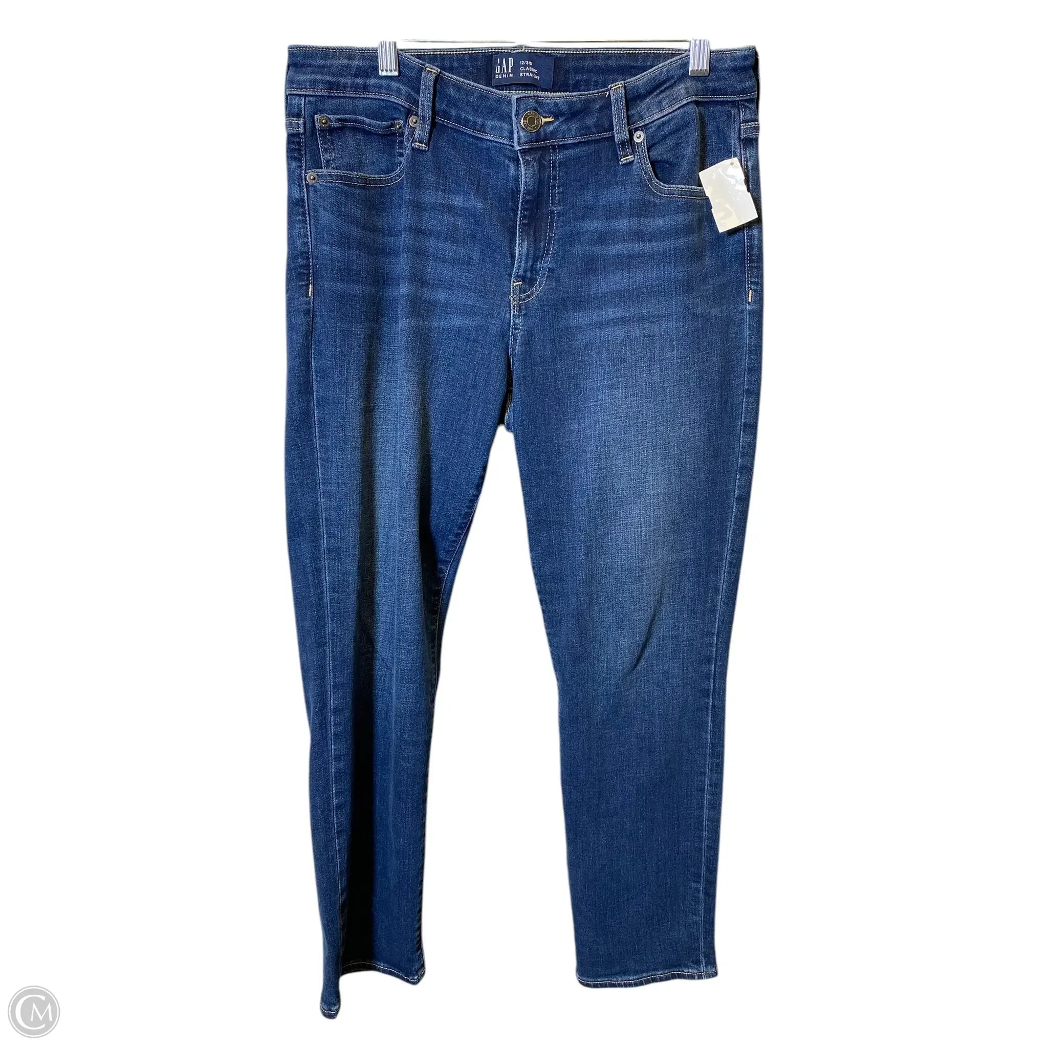Modern Ripped and Distressed Men's JeansJeans Straight By Gap In Blue Denim, Size: 12 Modern Ripped and Distressed Men's JeansJeans Straight By Gap In Blue Denim, Size: 12